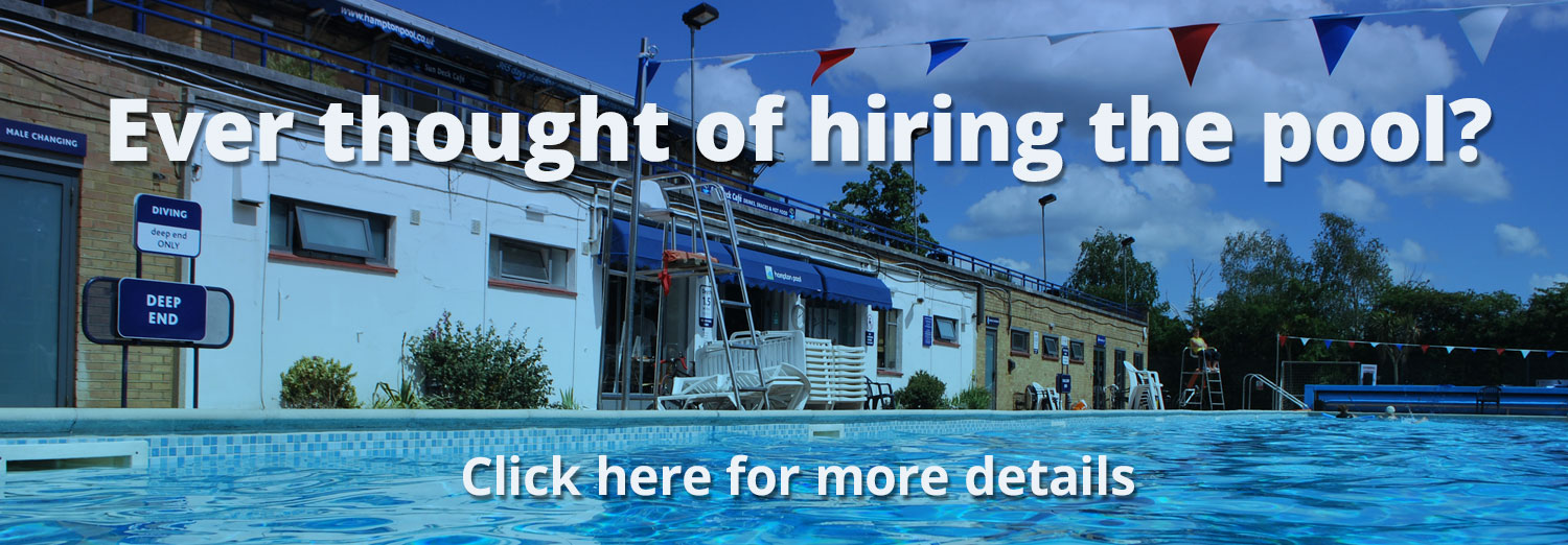 Private Hire Opportunities at Hampton Pool